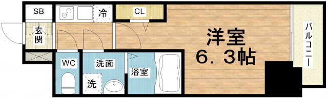 ファーストフィオーレ京橋ブレイニーの間取り