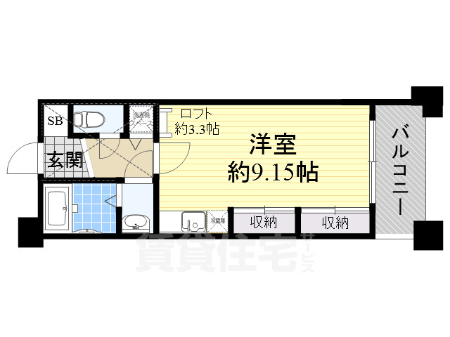 吹田市垂水町のマンションの間取り