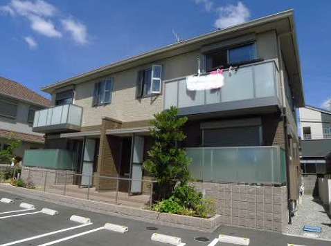 加古郡播磨町東野添のアパートの建物外観
