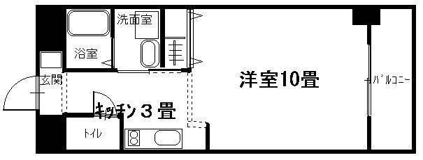 【呉市広末広のマンションの間取り】