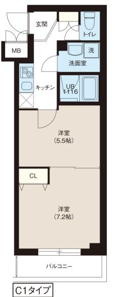 レオーネ志村坂上の間取り