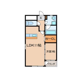 瑞浪市和合町のマンションの間取り