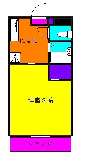 大和市上草柳のマンションの間取り