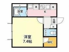 八王子市並木町のアパートの間取り