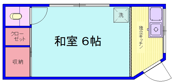 北区滝野川のアパートの間取り