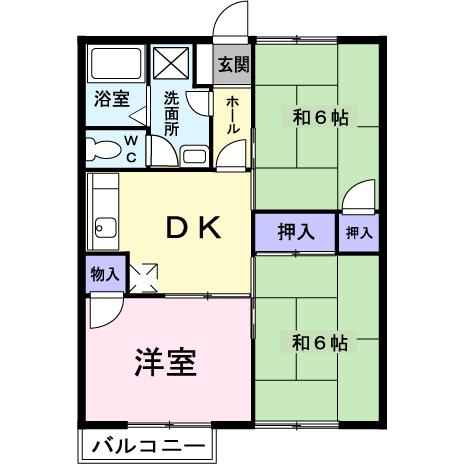 ラ・クール中島の間取り