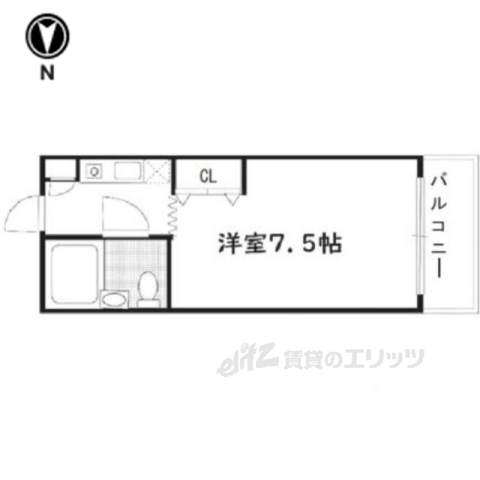 ヤングヴィレッジ嵯峨の間取り