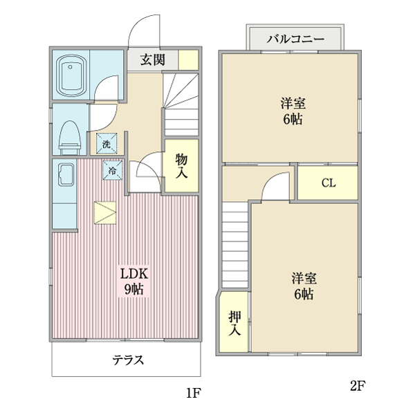 グリーンハウスＡの間取り