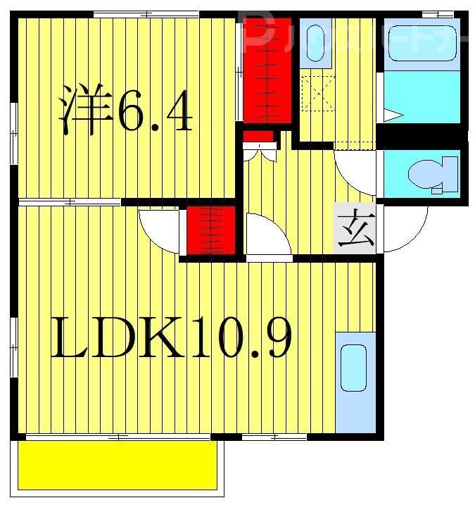 フレグランス北小金A・Bの間取り