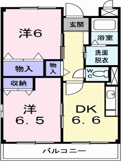 坂戸市浅羽野のマンションの間取り