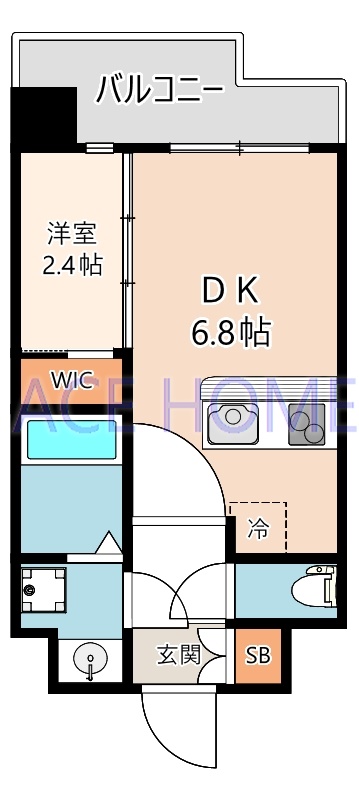 セレニテ難波ミラク弐番館の間取り