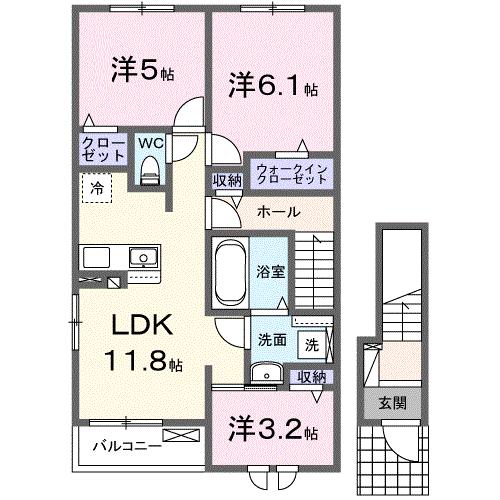 ＳＥＲＡＶＥＥ　林の間取り