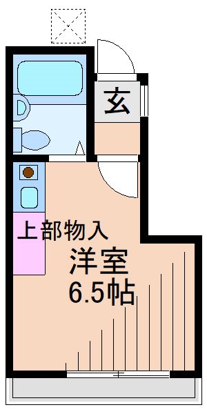 【横浜市港北区師岡町のアパートの間取り】