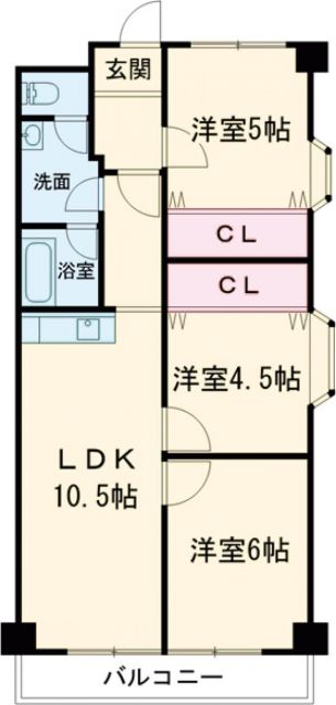 第１９柴田マンションの間取り