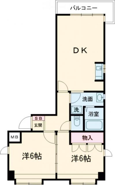 明石市藤江のマンションの間取り