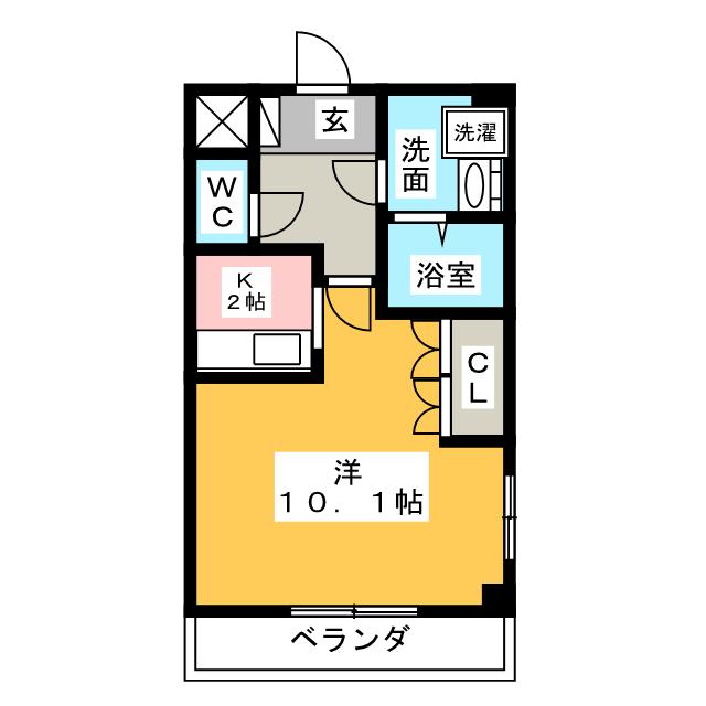 ル・シェル岩倉IIIの間取り