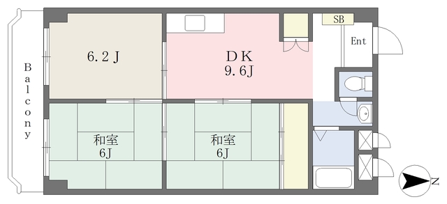 シャンボール樋之池の間取り