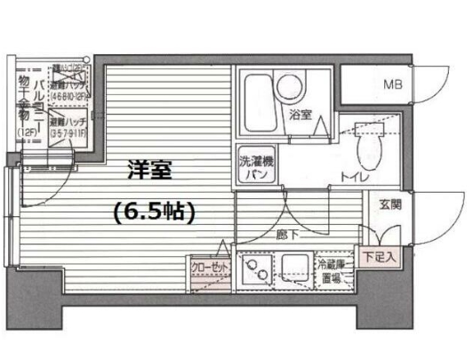 中央区入船のマンションの間取り