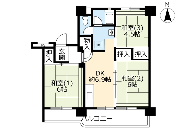 ＵＲ東坂戸の間取り