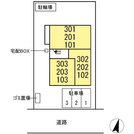 【Ｓｃａｒｌｅｔ　Ｂの建物外観】