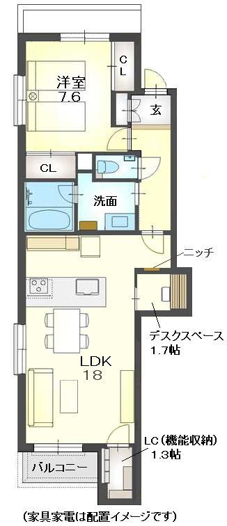 仮）マイアット松生町の間取り