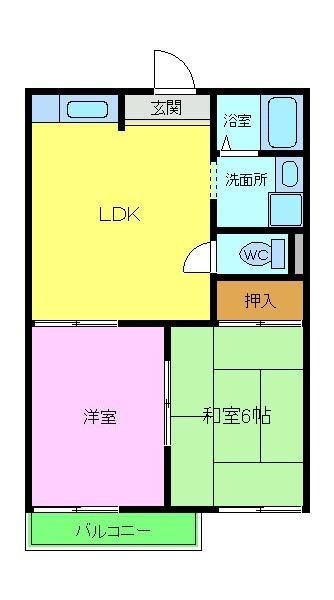 ドミール北野の間取り