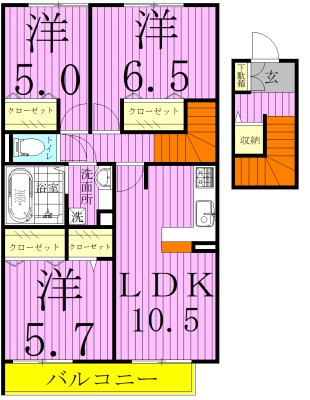 イーグレットＣの間取り