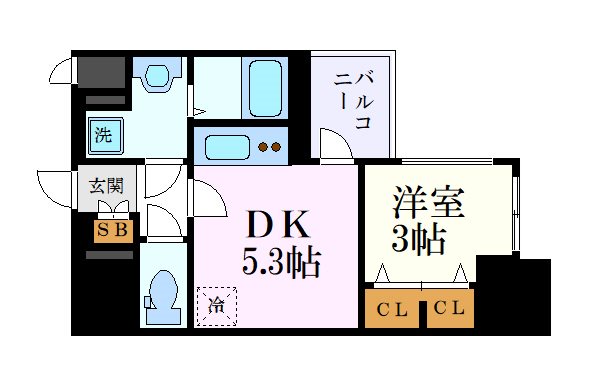 名古屋市千種区今池のマンションの間取り