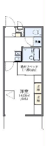 高松市西ハゼ町のマンションの間取り