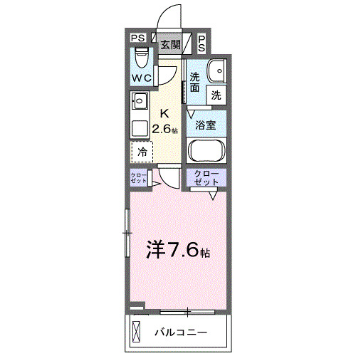 小田原市中町のアパートの間取り