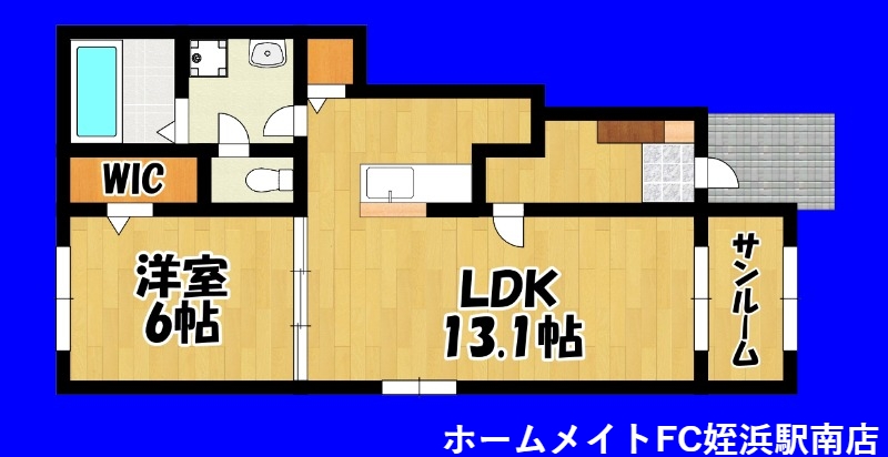 糸島市潤のアパートの間取り