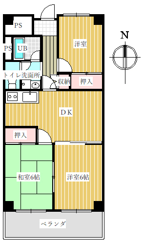 アーバン茜の間取り