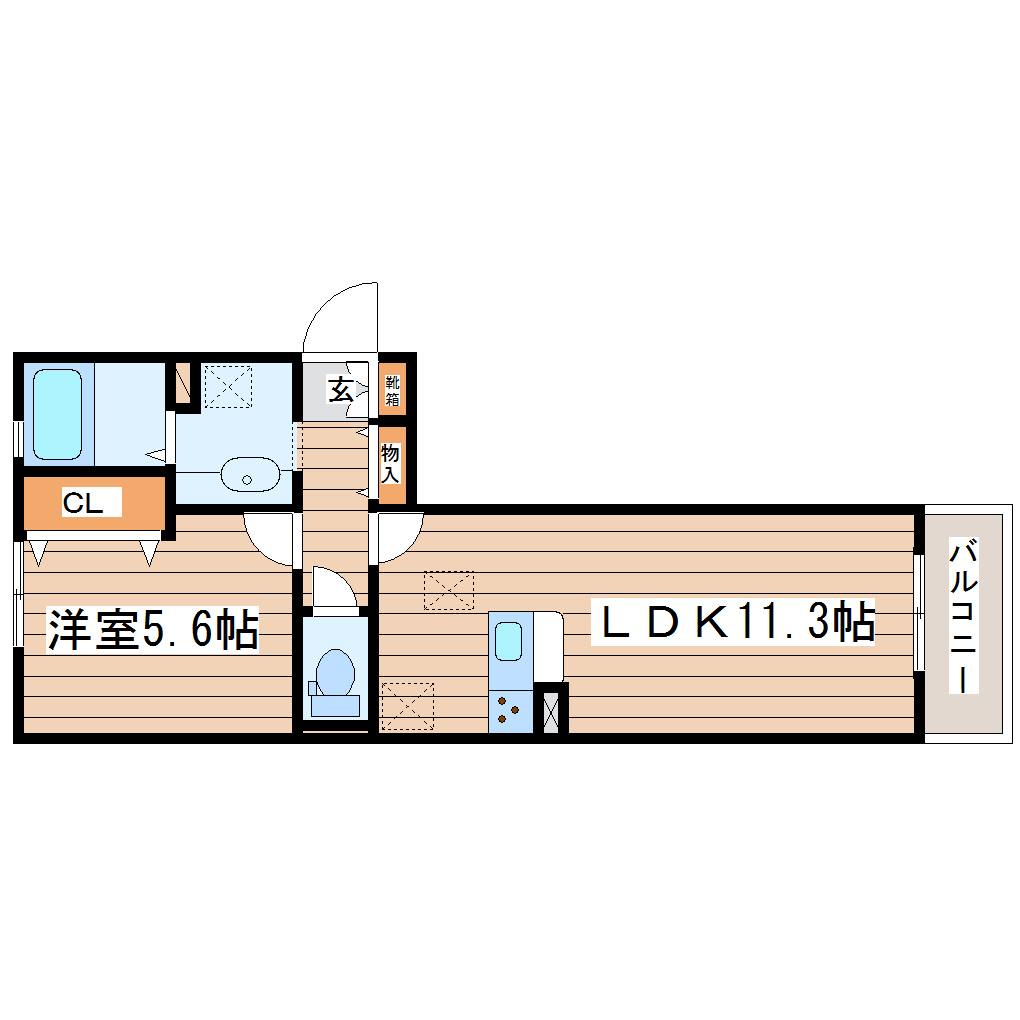 オリエント荒井西の間取り