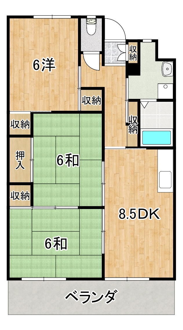 サンハイツの間取り