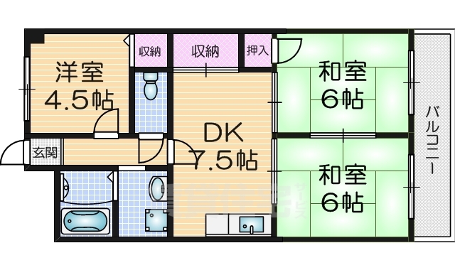 木の国ハイツの間取り