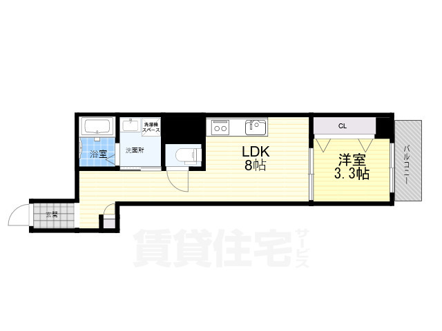 尼崎市御園町のマンションの間取り