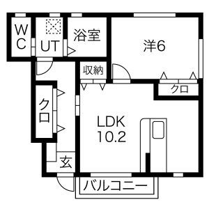 セレニターナA棟の間取り