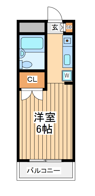 相模原市中央区淵野辺本町のマンションの間取り