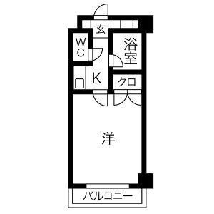 太宰府市朱雀のマンションの間取り