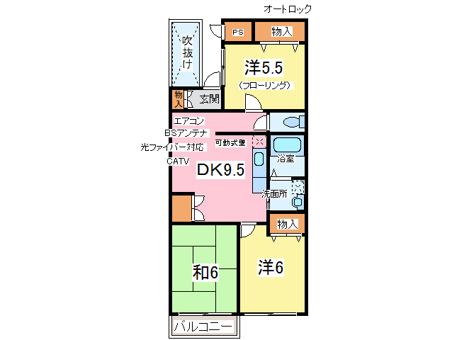 千葉県市原市五井中央東２（マンション）の賃貸物件の間取り