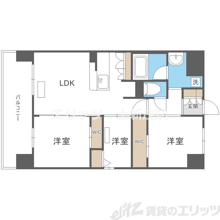 アーバネックス中崎町IIの間取り
