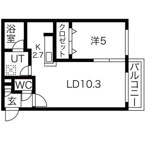 Grand Ravine南郷通の間取り