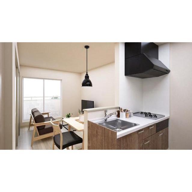 居室・リビング　建築中　イメージです