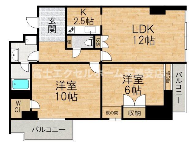 パシフィック平野第45ビルの間取り