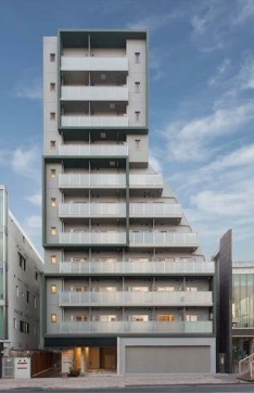 建物外観　鉄筋コンクリート造のがっちりとした建物。