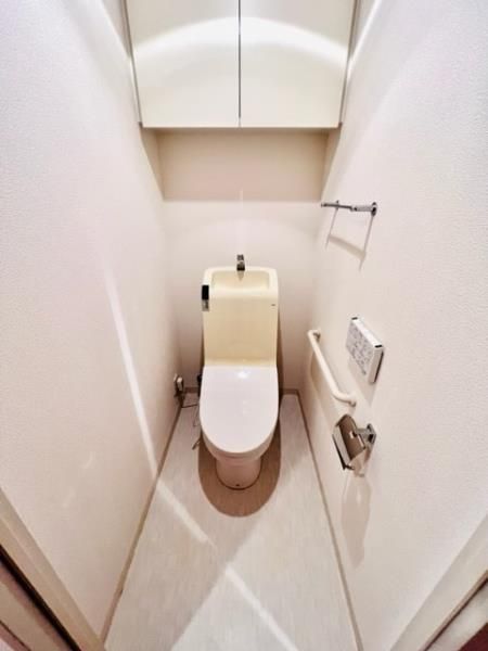 トイレ　落ち着いた色調のトイレです