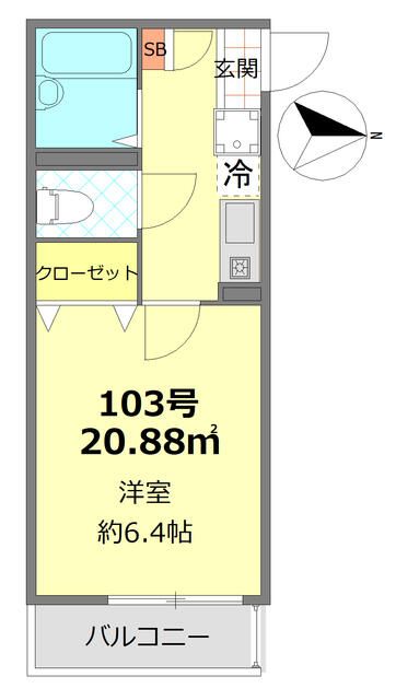 東武東上線 成増駅 徒歩11分 3階建 築8年の間取り写真
