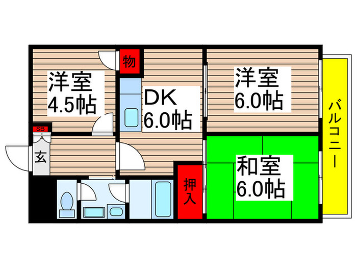 ヴェルシェ和光の間取り写真