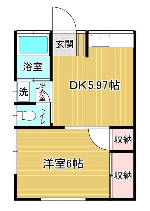 朝日アパートの間取り写真