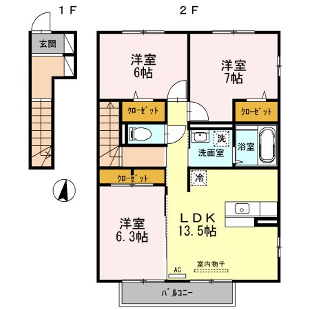ルミエールホーム 弐番館の間取り写真